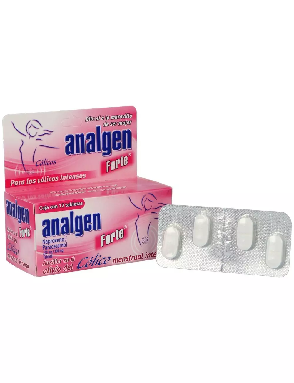 Analgen Forte Cólico Menstrual Intenso Caja Con 12 Tabletas