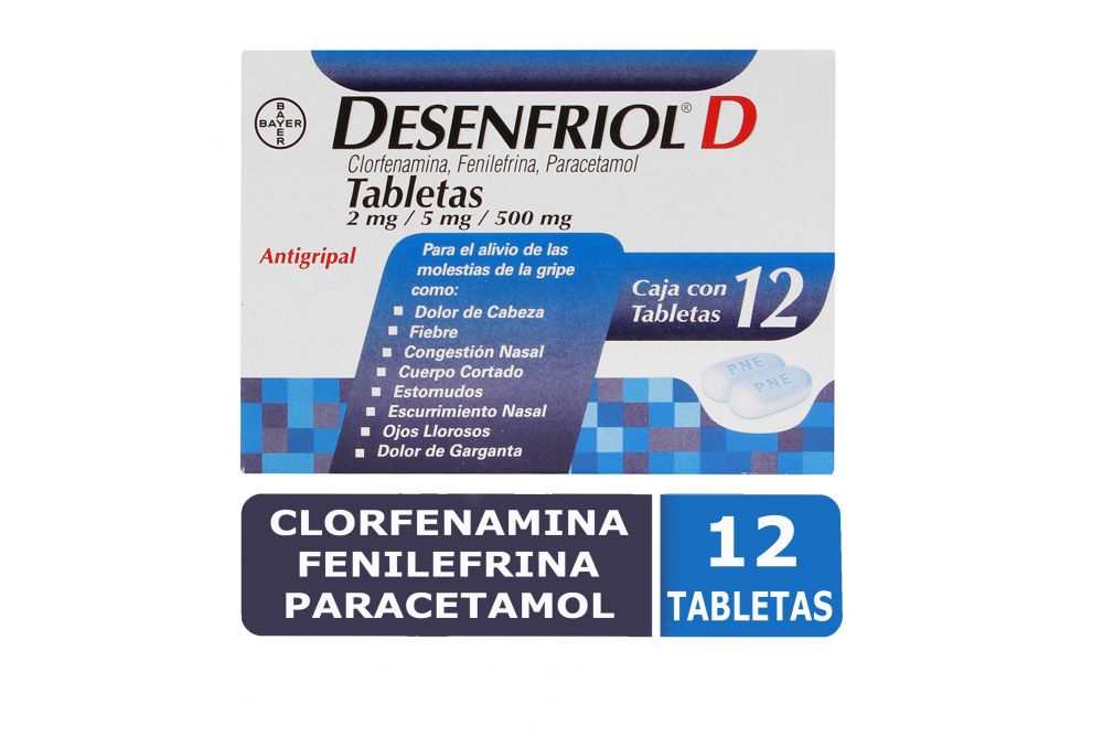 Desenfriol D Caja Con 12 Tabletas