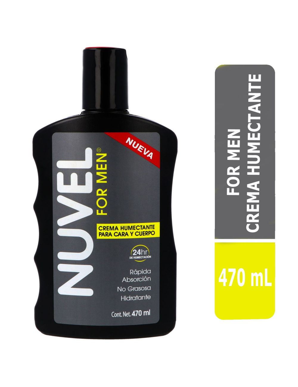 Crema Humectante Nuvel For Men Frasco Con 470 mL Crema Humectante Nuvel For Men Frasco Con 470 mL