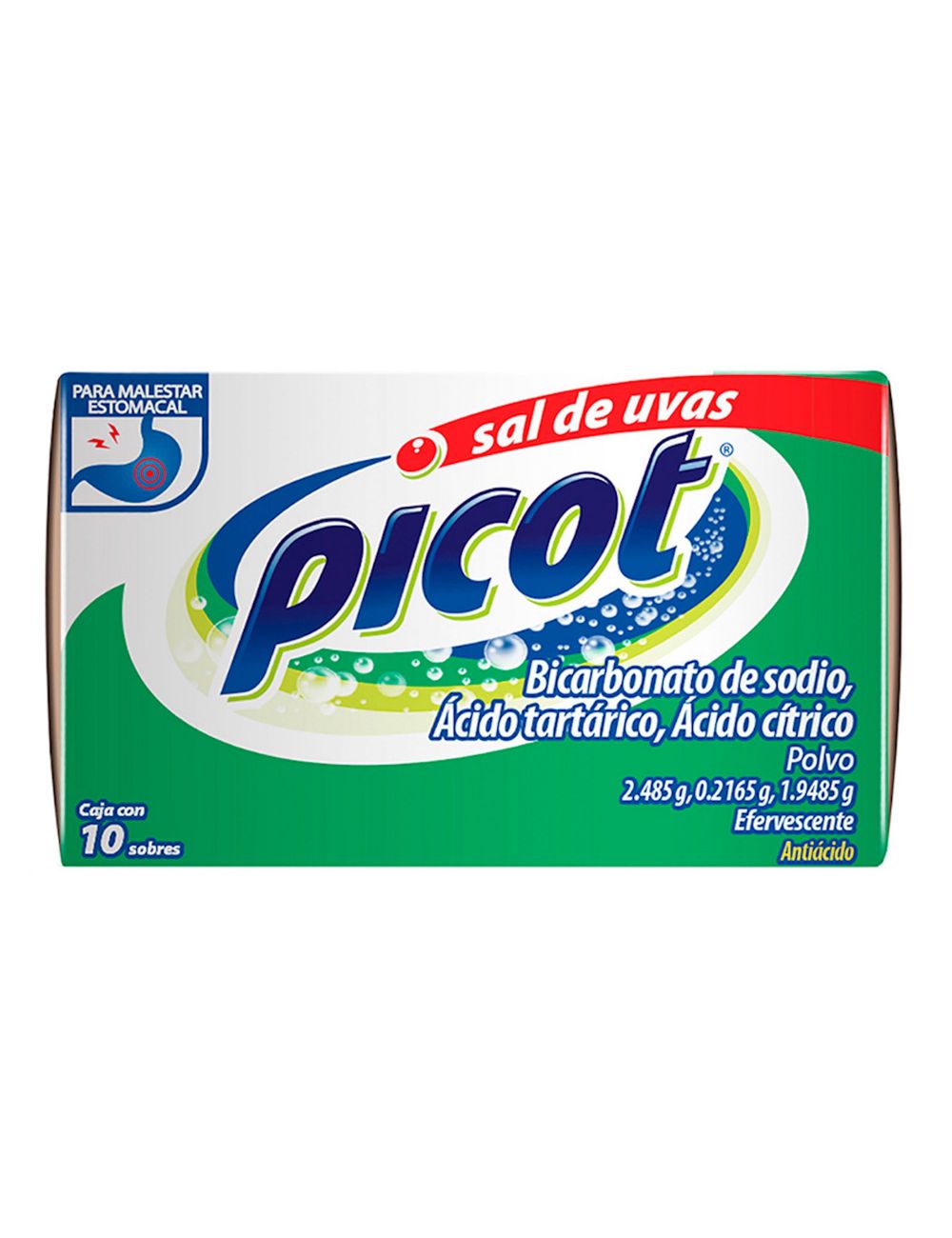 Sal De Uvas Picot 5 g Caja Con 10 Sobres Sal De Uvas Picot 5 g Caja Con 10 Sobres