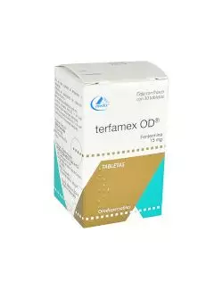 Terfamex OD 15 mg Caja Con Frasco Con 30 Tabletas - RX1