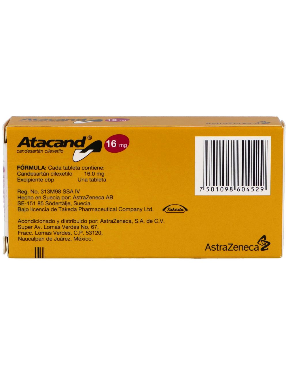Atacand 16 mg Caja Con 28 Tabletas Atacand 16 mg Caja Con 28 Tabletas