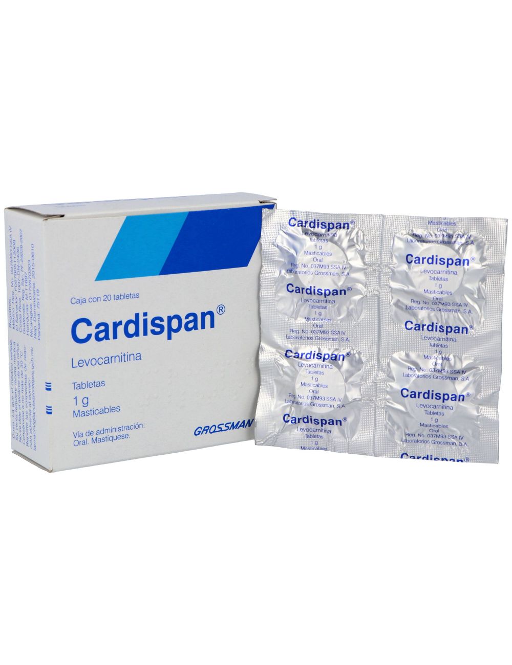 Cardispan Caja con 20 Tabletas Cardispan Caja con 20 Tabletas