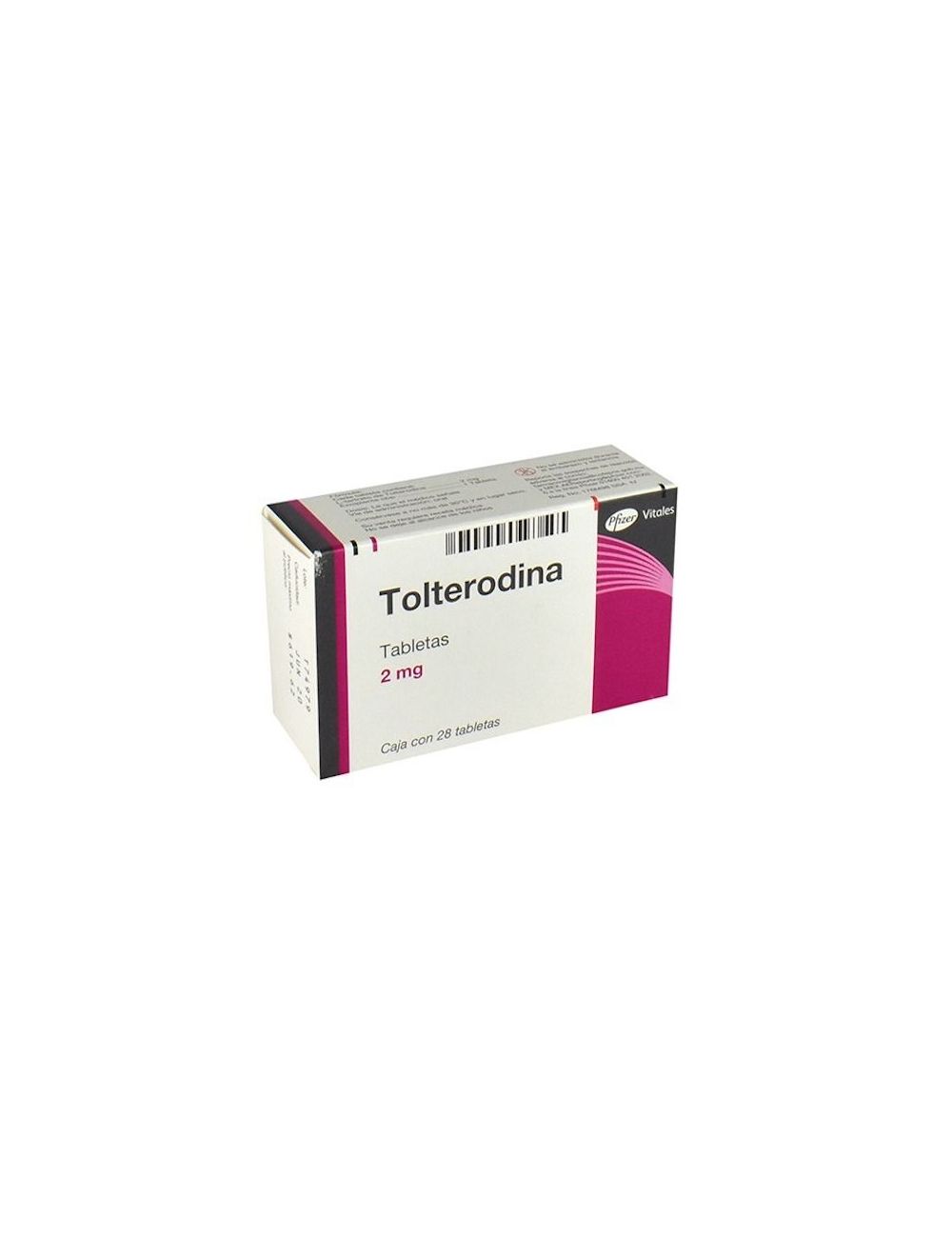 Tolterodina 2 mg Caja Con 28 Tabletas