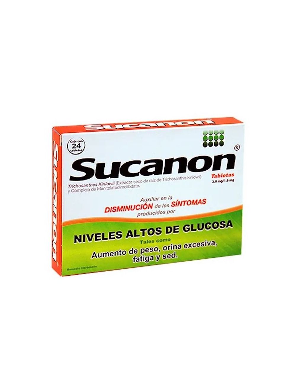 Sucanon 2mg / 1.6mg Caja Con 24 Tabletas