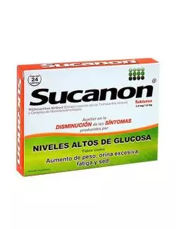 Sucanon 2mg / 1.6mg Caja Con 24 Tabletas