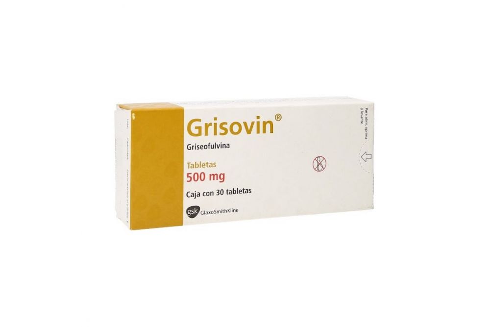 Grisovin 500 Mg Caja Con 30 Tabletas