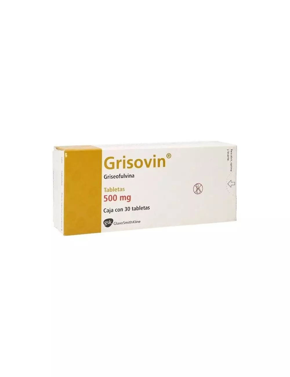 Grisovin 500 Mg Caja Con 30 Tabletas