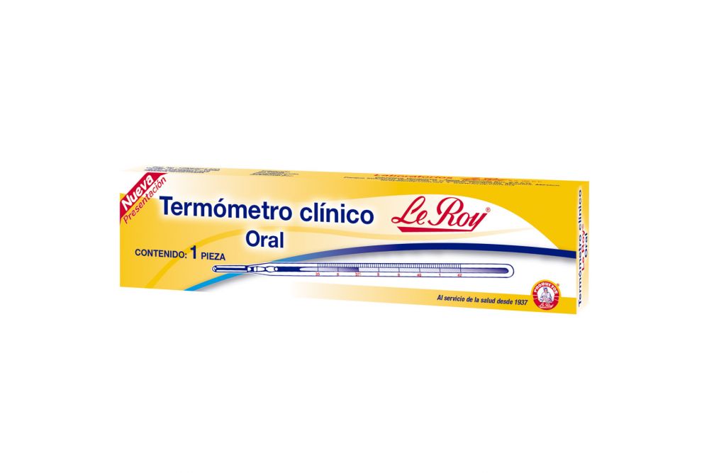 Le Roy Termómetro Clínico Oral Caja Con 1 Pieza