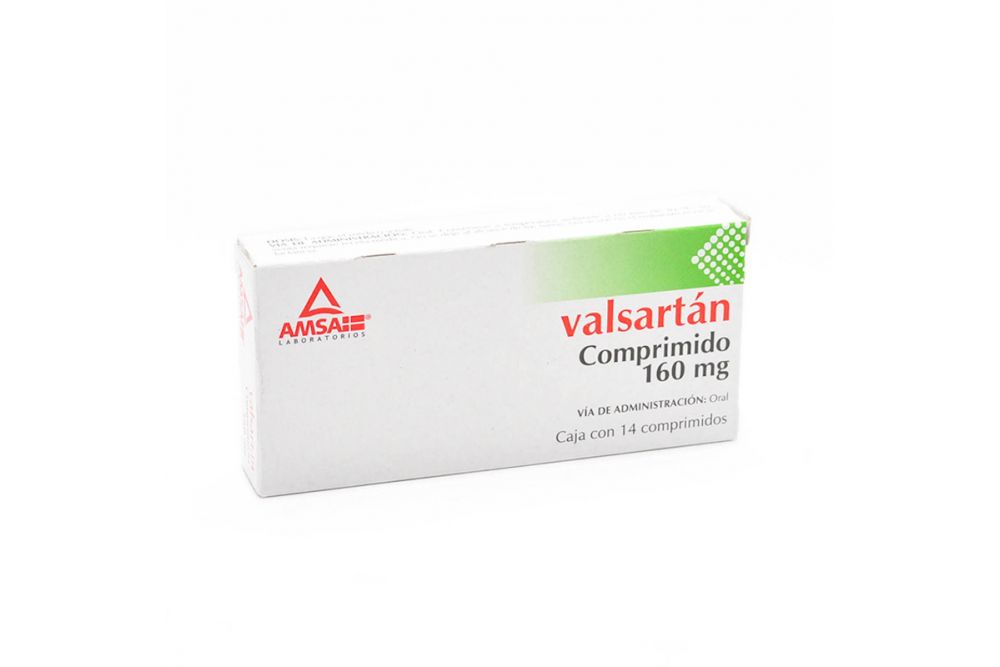 Valsartán 160 mg Caja Con 14 Comprmidos