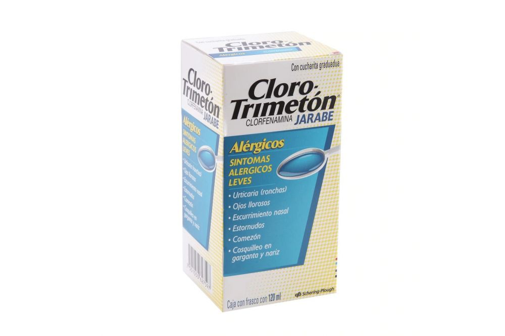 CloroTrimeton 50 mg Jarabe Caja Con Frasco 120 mL