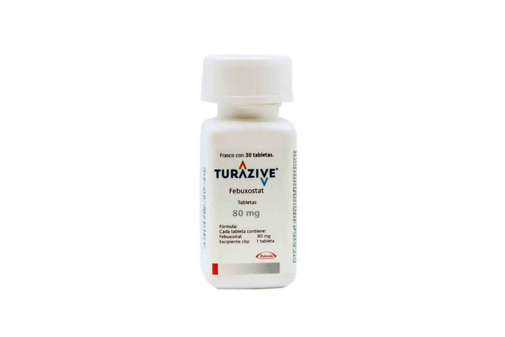 Turazive 80 mg Frasco Con 30 Tabletas