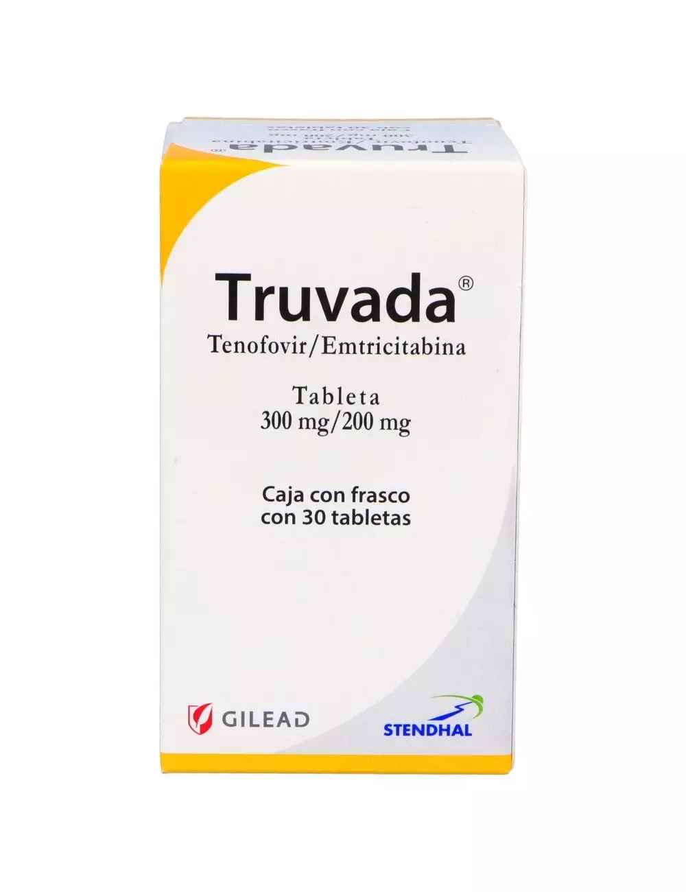 Truvada® 300 mg/200 mg (Tenofovir/Emtricitabina) - Caja con 30 tabletas | Stendhal