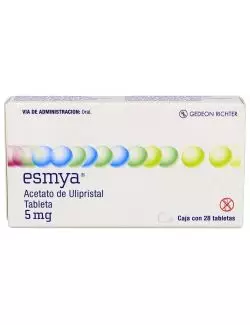 Esmya® 5 mg (Acetato de Ulipristal) - Caja con 28 Tabletas - Gedeon Richter