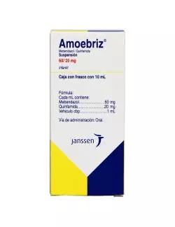 Amoebriz Suspensión 60 mg  /20 mg Caja Con Frasco Con 10 mL