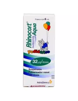 Rhinocort Aqua Pediátrico 32 Mcg Caja Con Frasco Con 6 mL