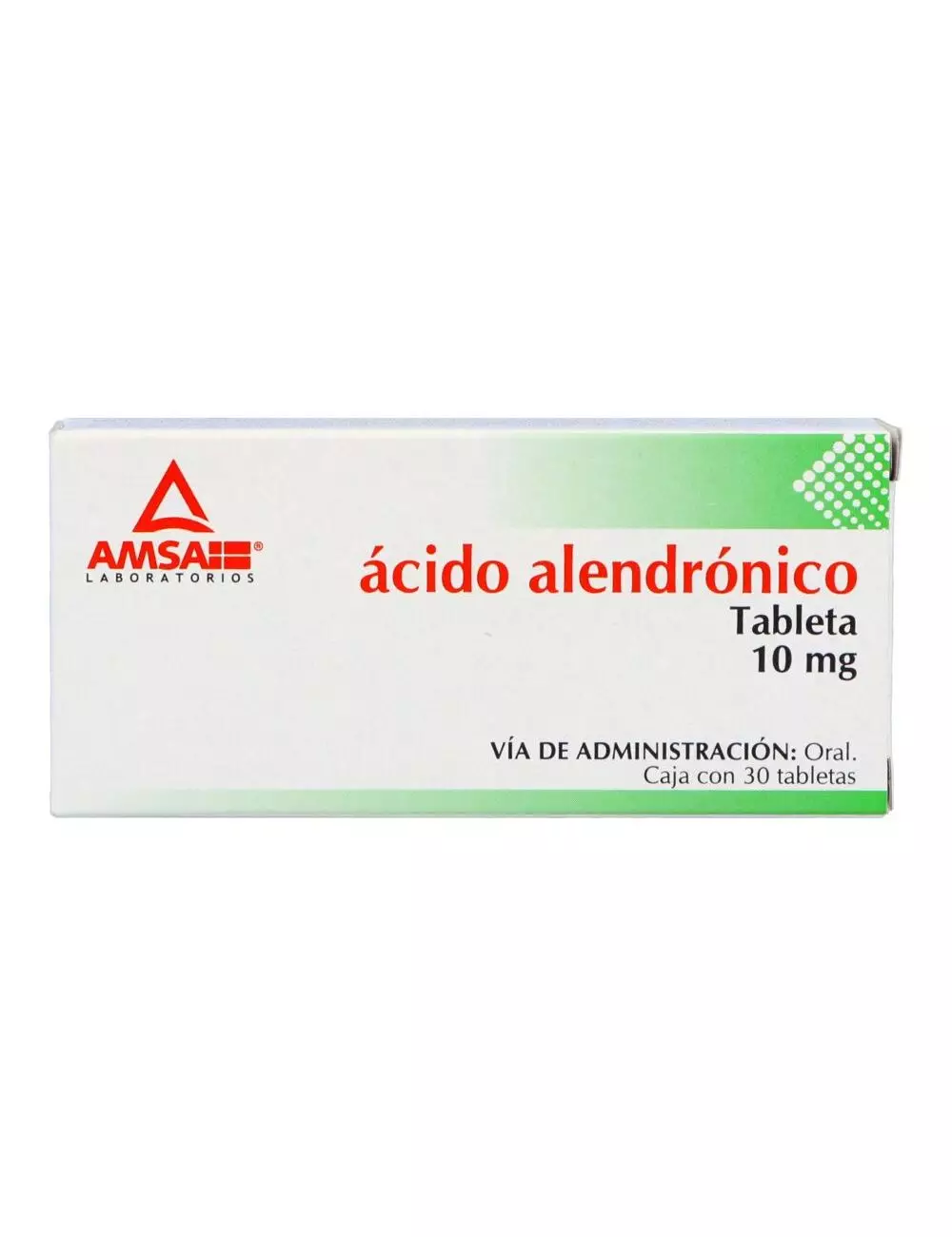 Ácido Alendrónico 10 mg Caja Con 30 Tabletas