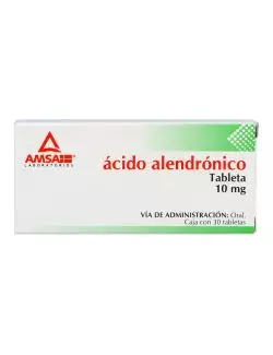 Ácido Alendrónico 10 mg Caja Con 30 Tabletas