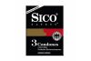 Sico Negro Preservativo Caja Con 3 Condones