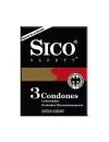 Sico Negro Preservativo Caja Con 3 Condones