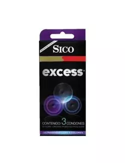 Sico Excess Preservativo Caja Con 3 Condones