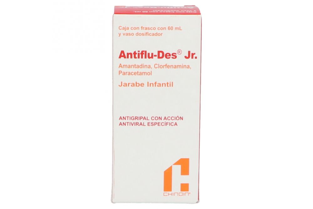 Antiflu Des Jr. Caja con frasco De 60 mL