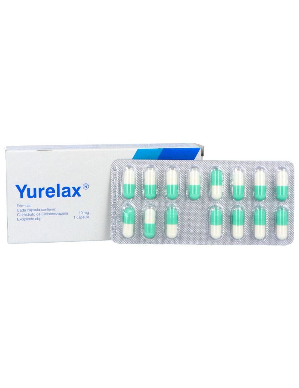 Yurelax 10 mg Caja Con 30 Cápsulas Yurelax 10 mg Caja Con 30 Cápsulas