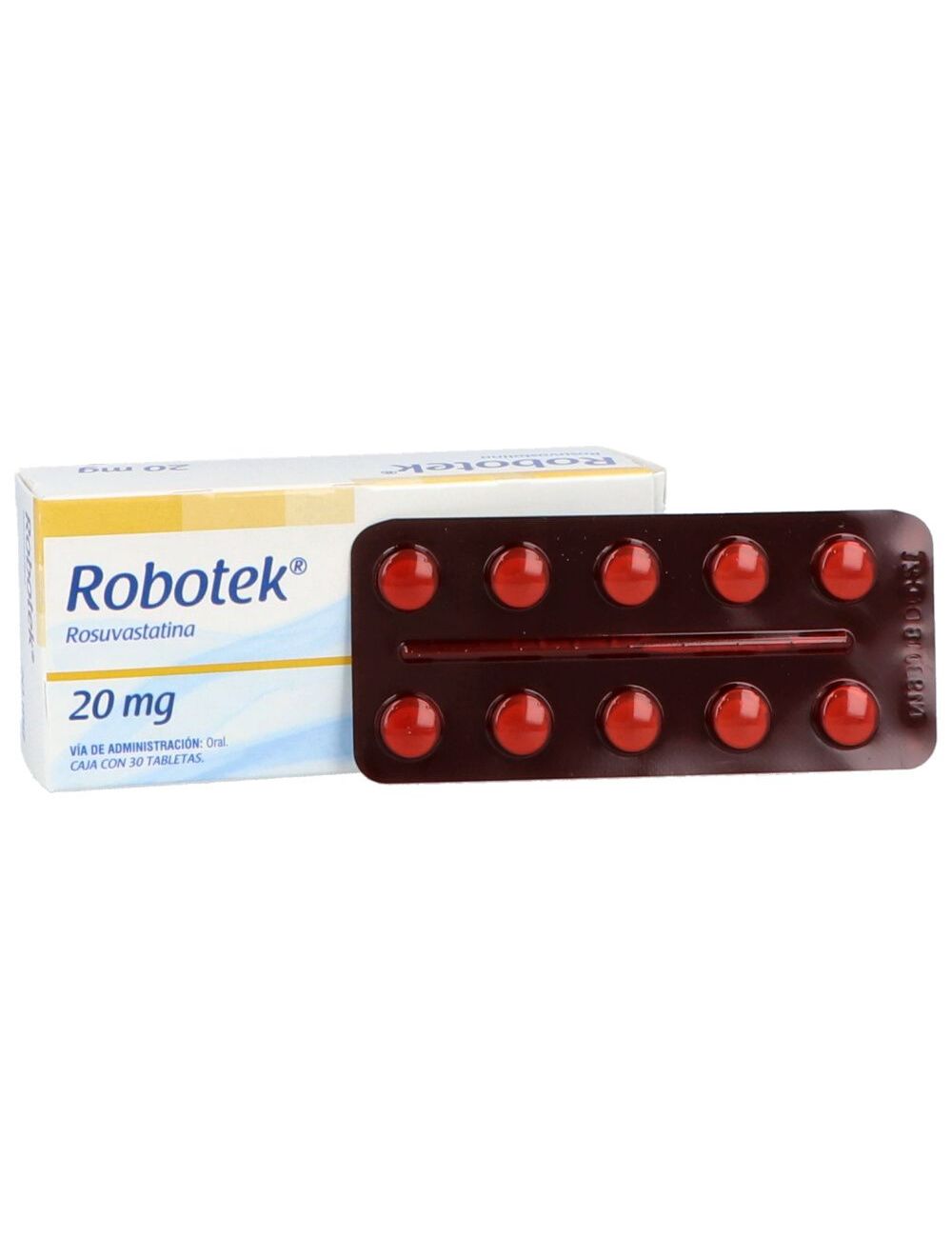 Robotek 20 mg Caja Con 30 Tabletas Robotek 20 mg Caja Con 30 Tabletas