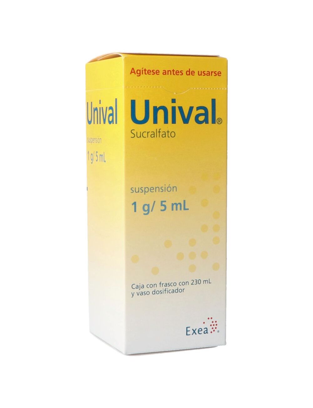 Unival Suspensión 1 g/ 5 mL Caja Con Frasco Con 230mL Unival Suspensión 1 g/ 5 mL Caja Con Frasco Con 230mL