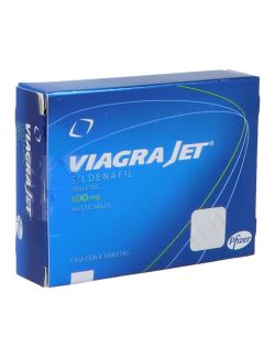 Viagra Jet 100 mg - Caja con 4 Tabletas Masticables | Sildenafil | Laboratorio Pfizer