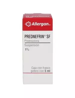 Prednefrin SF 1% Caja Con Frasco De 5 mL