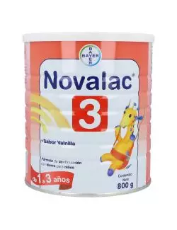 Novalac 3 Sabor Vainilla 1-3 años Lata Con 800 g