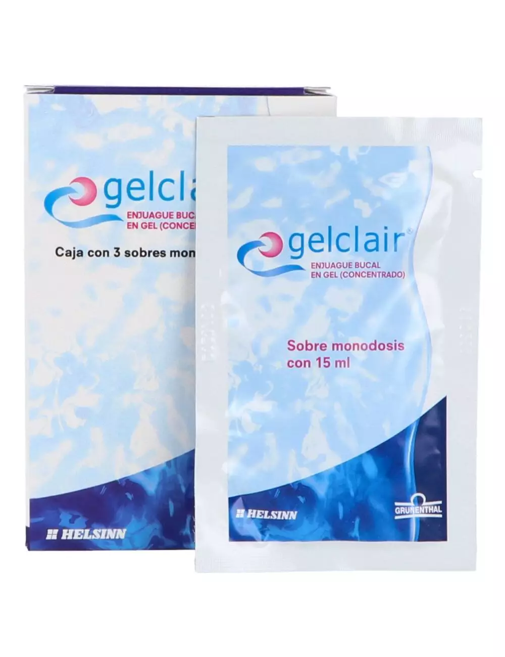 GELCLAIR GEL ORAL CAJA CON 3 SOBRES