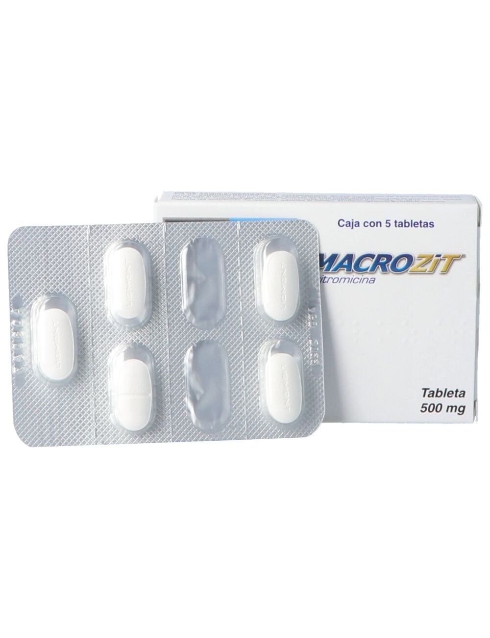 Macrozit 500 mg Caja Con 5 Tabletas RX2 Macrozit 500 mg Caja Con 5 Tabletas RX2
