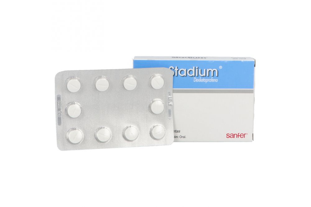 Stadium 25 mg Caja Con 10 Tabletas
