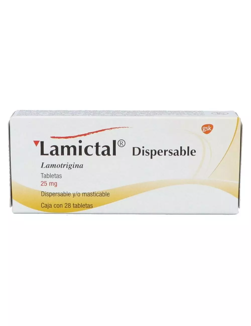 Lamictal Dispersable 25 mg Caja Con 28 Tabletas