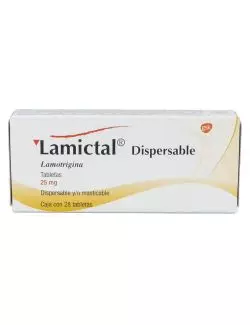 Lamictal Dispersable 25 mg Caja Con 28 Tabletas