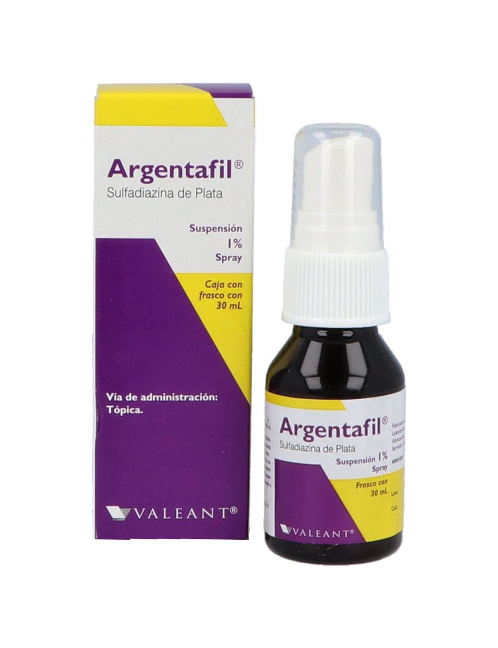 Argentafinl Suspensión 1 % Caja Con Frasco con 30 mL