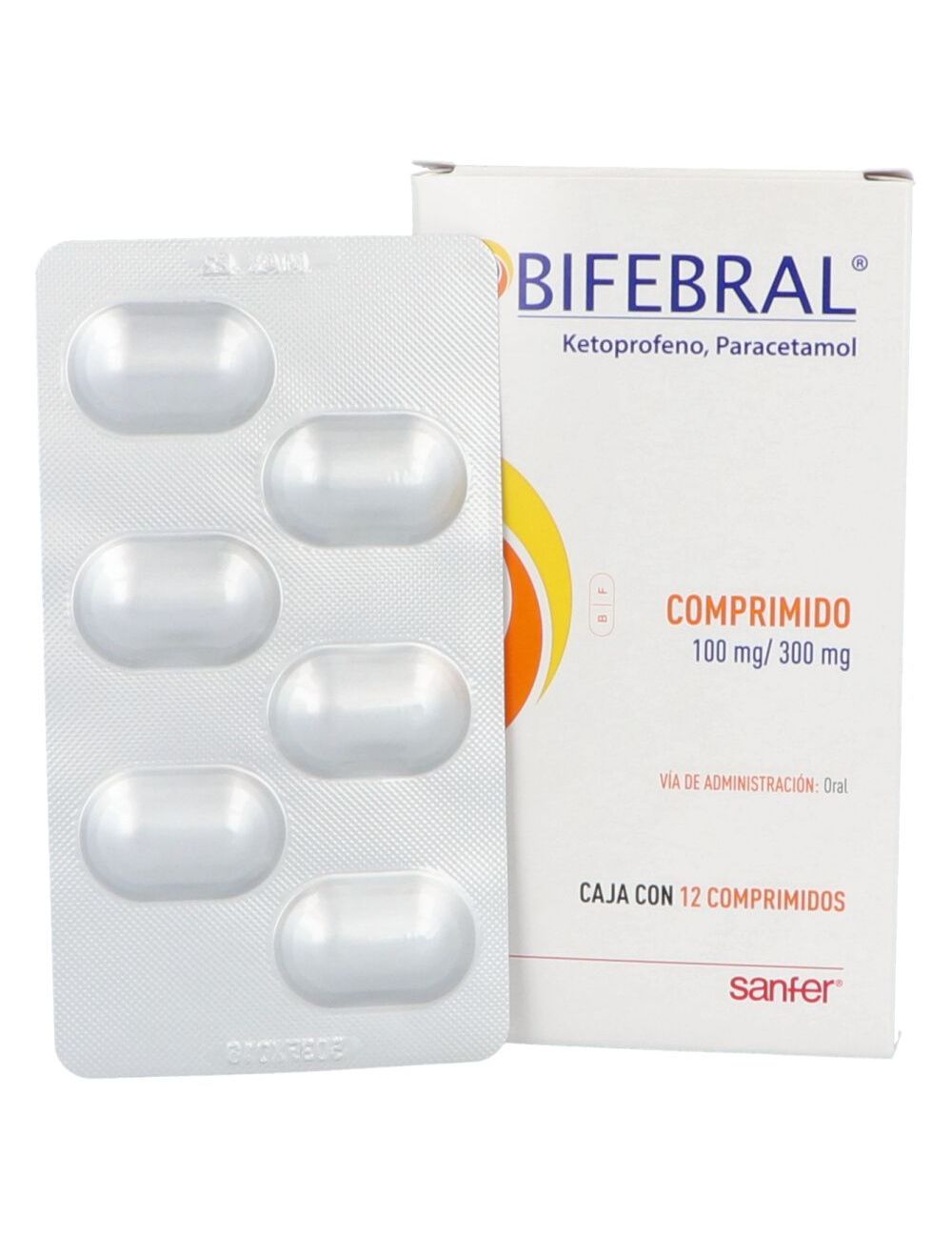 Bifebral 100 mg / 300 g Caja Con 12 Comprimidos Bifebral 100 mg / 300 g Caja Con 12 Comprimidos