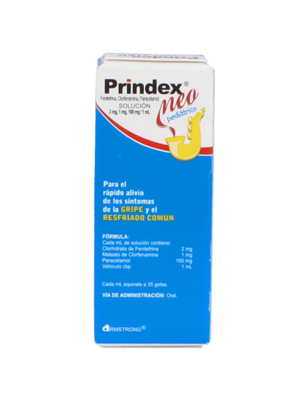 Prindex Neo Solución Pediátrico 2mg/1mg/100mg/1mL Caja Con Frasco Gotero Con 15 mL