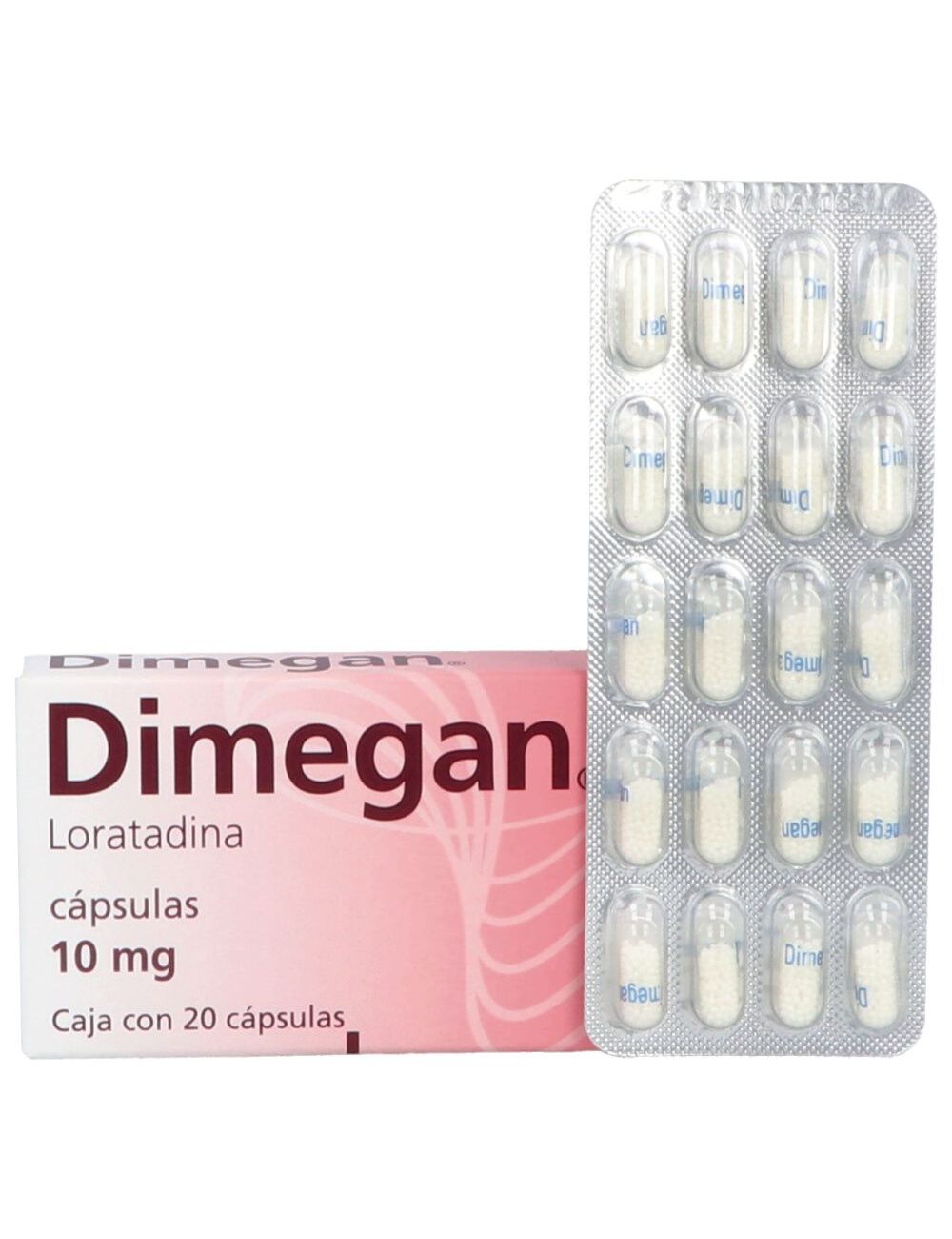 Dimegan 10 mg Caja Con 20 Cápsulas Dimegan 10 mg Caja Con 20 Cápsulas