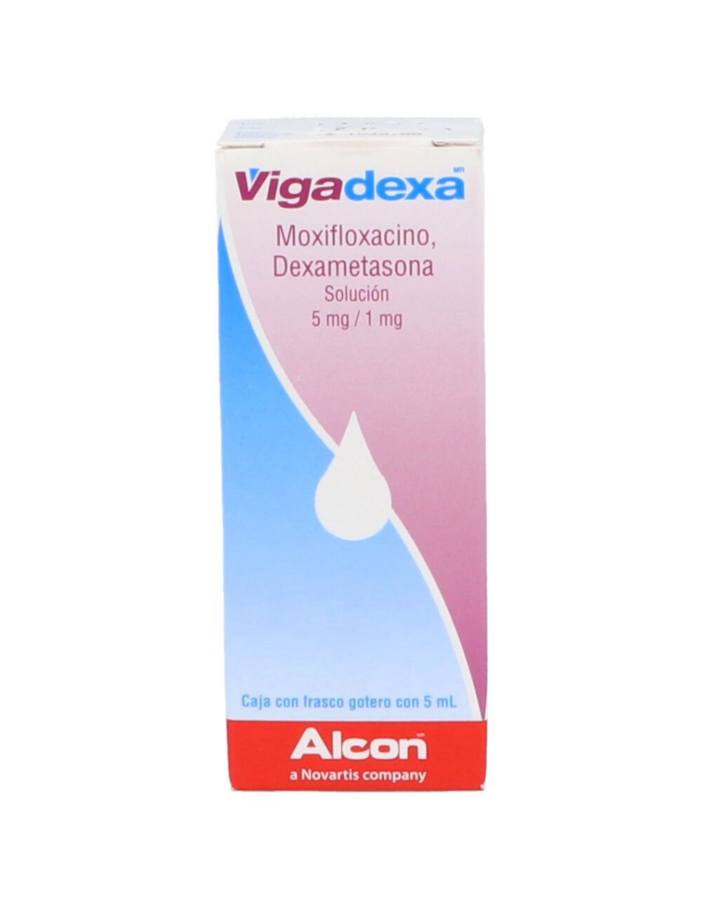 Vigadexa® 5mg/1mg (Moxifloxacino + Dexametasona) - Solución Oftálmica en Frasco Gotero 5ml - Alcon - RX