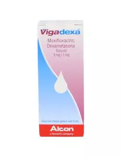 Vigadexa® 5mg/1mg (Moxifloxacino + Dexametasona) - Solución Oftálmica en Frasco Gotero 5ml - Alcon - RX