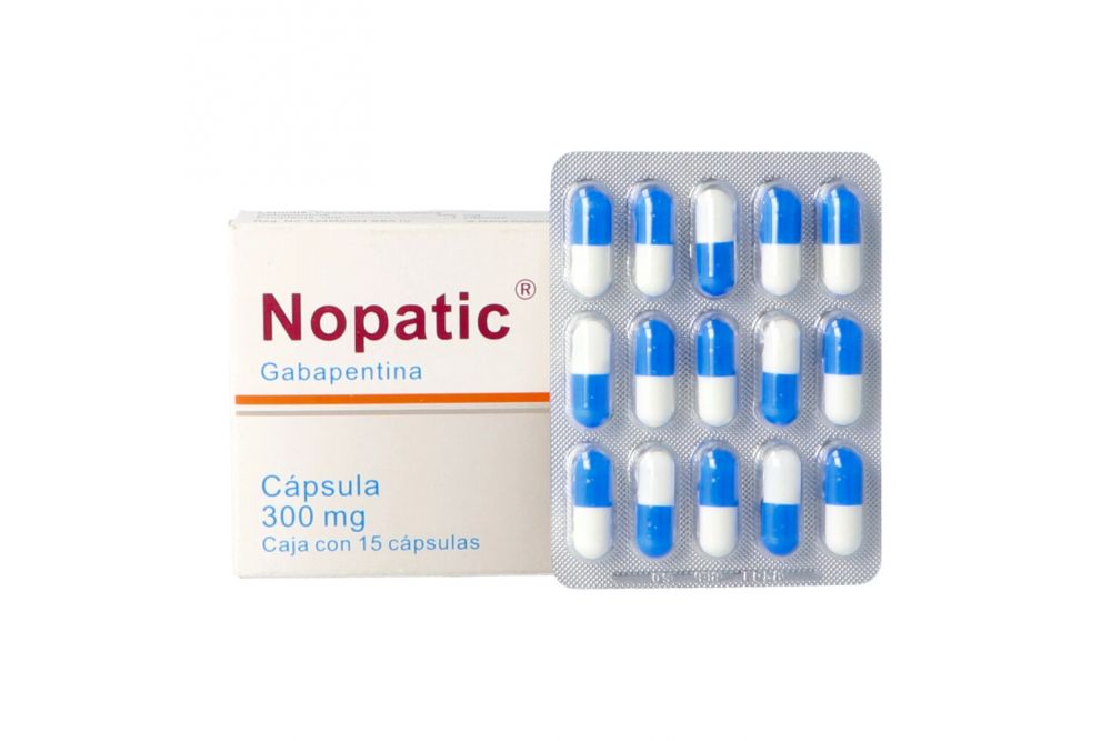 Nopatic 300 mg Caja Con 15 Cápsulas