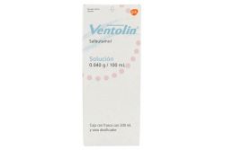 Ventolin Solución 0.040g/100 mL Caja Con Frasco Con 200mL