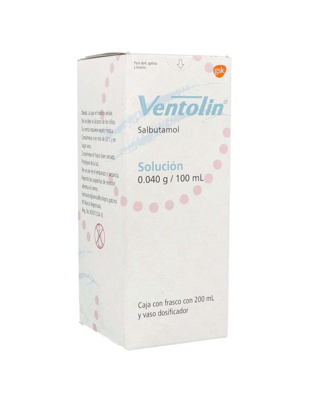 Ventolin Solución 0.040g/100 mL Caja Con Frasco Con 200mL Ventolin Solución 0.040g/100 mL Caja Con Frasco Con 200mL