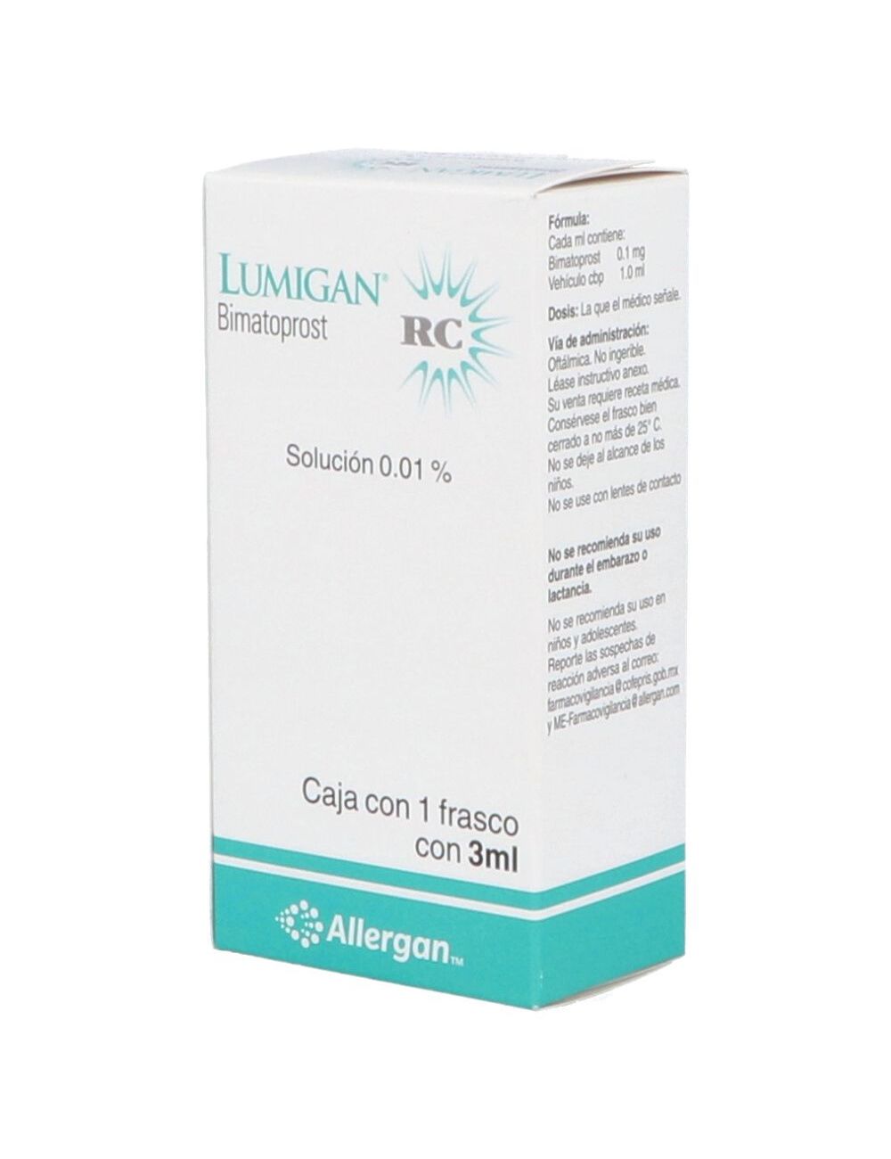 Lumigan RC 0.01 % Caja Con Frasco De 3 mL Lumigan RC 0.01 % Caja Con Frasco De 3 mL