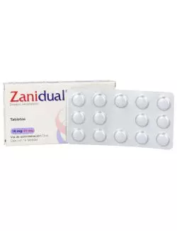 Zanidual 10 mg/10 mg Caja Con 14 Tabletas