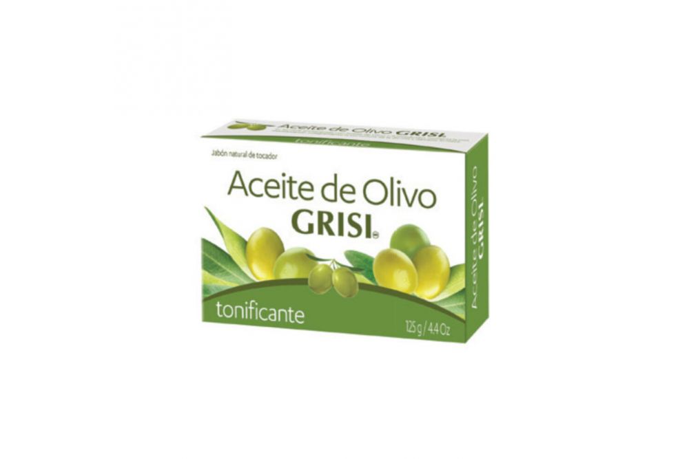 Aceite De Olivo Grisi Jabón Tonificante Caja Con Barra De 125 g