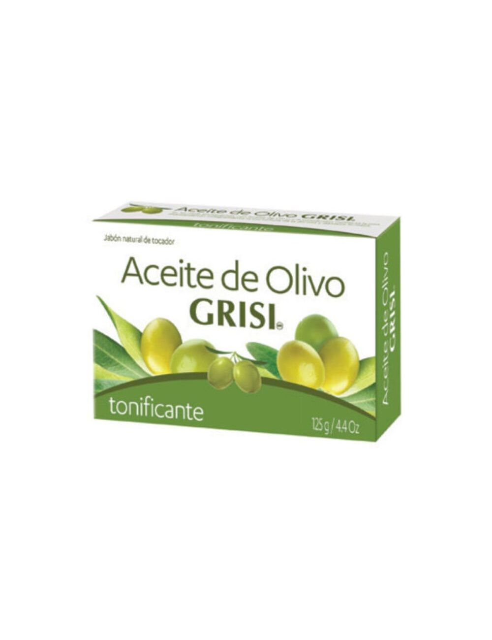 Aceite De Olivo Grisi Jabón Tonificante Caja Con Barra De 125 g